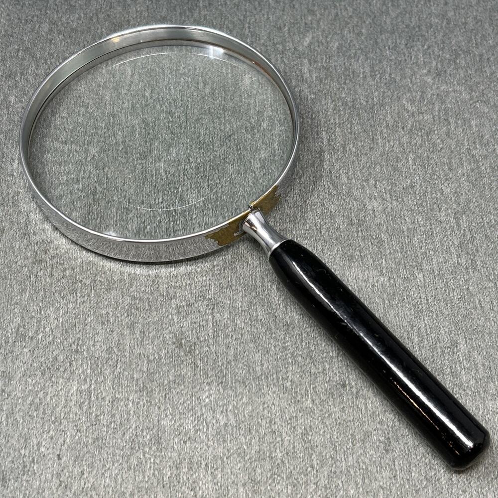 Vintage Swift & Anderson Magnifying Glass 9" Handheld 4.5" Diameter USA READ